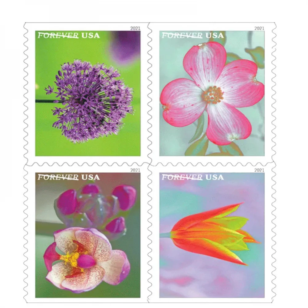 (2021) USPS Garden Beauty Forever Postage Stamps