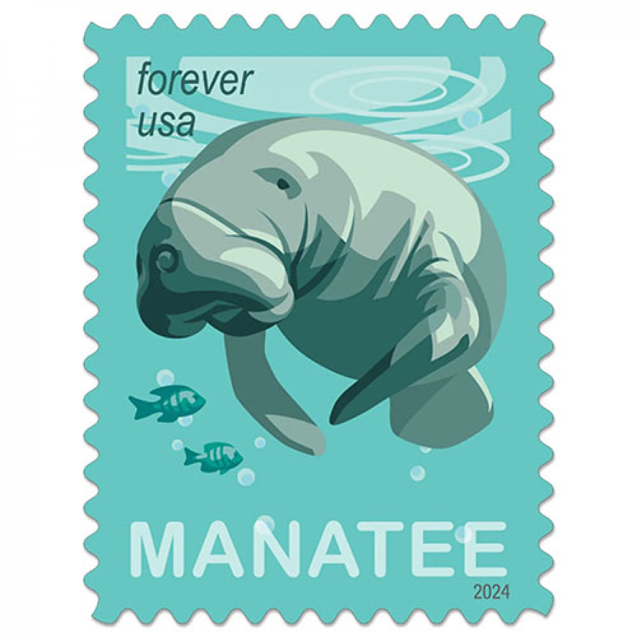 2024 USPS Save Manatees Forever Stamps