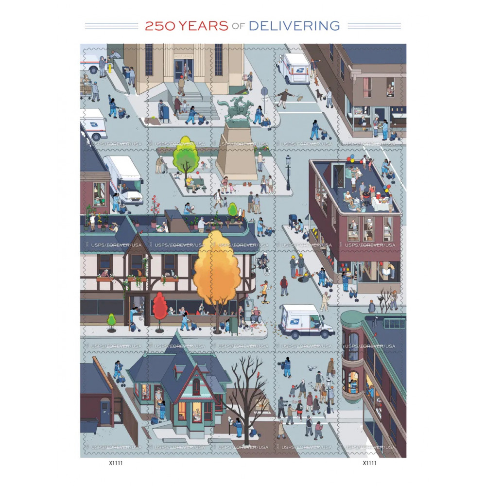 2025 Years of Delivering Stamps, Sheet of 20