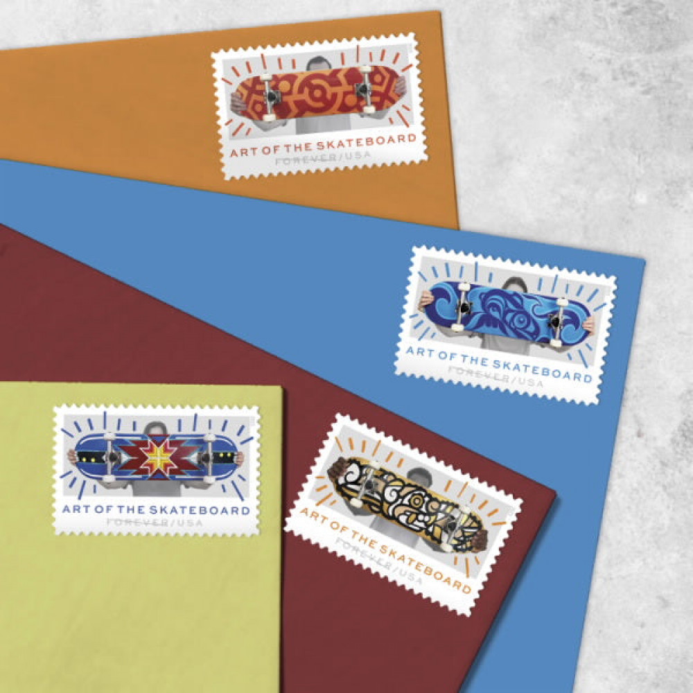 2023 Art of the Skateboad Postage Stamps